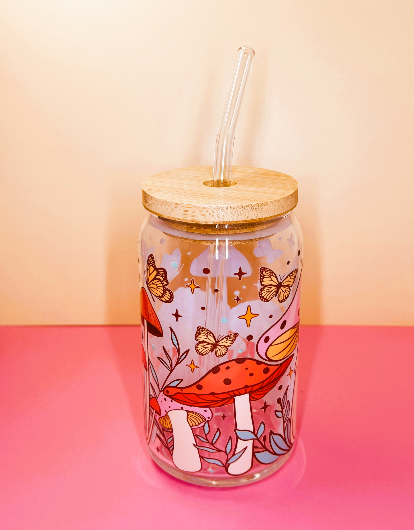 MUSHROOM GARDEN Glass Cup