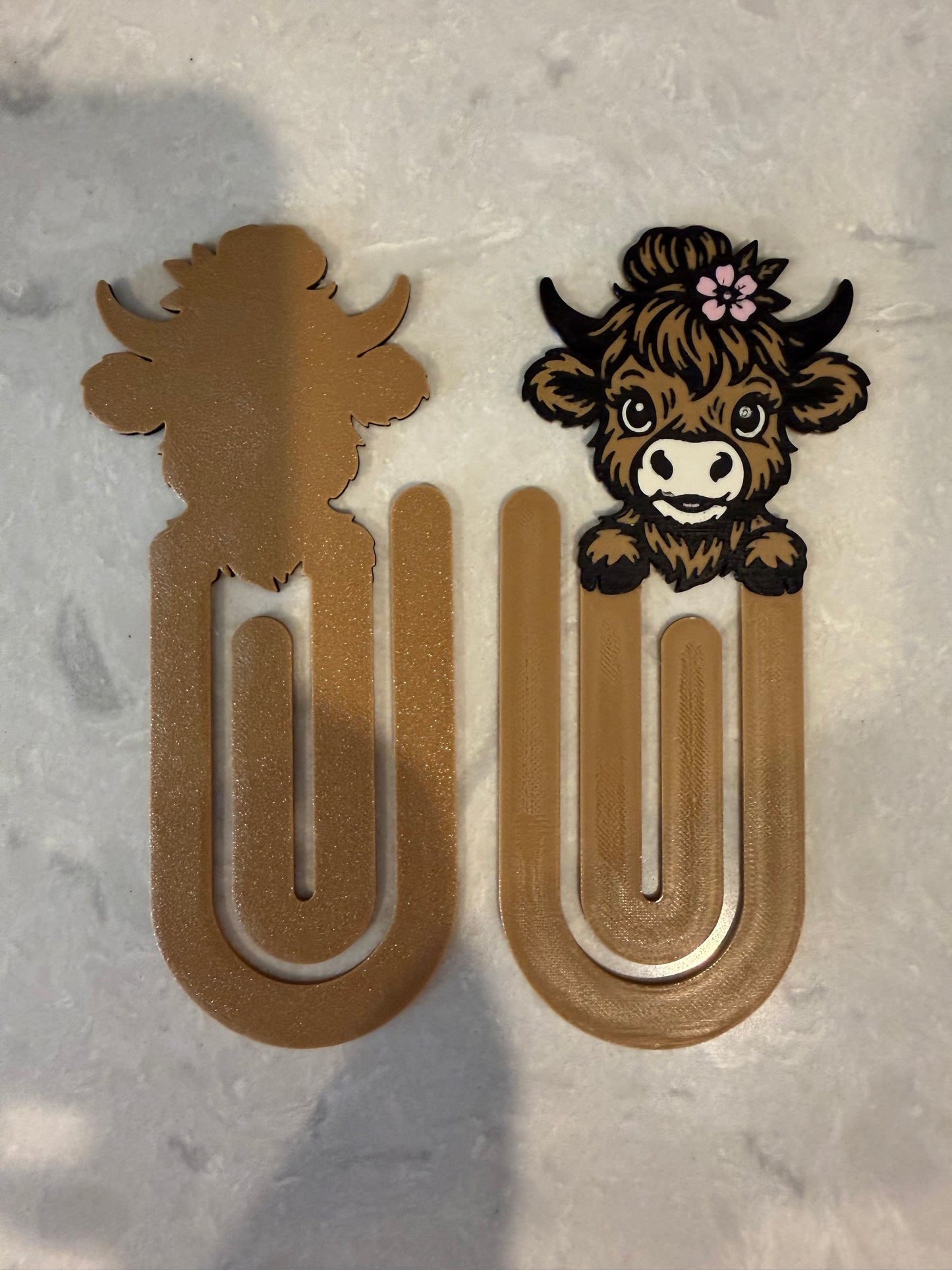 Highland Cow 3D Jumbo Paper Clip
