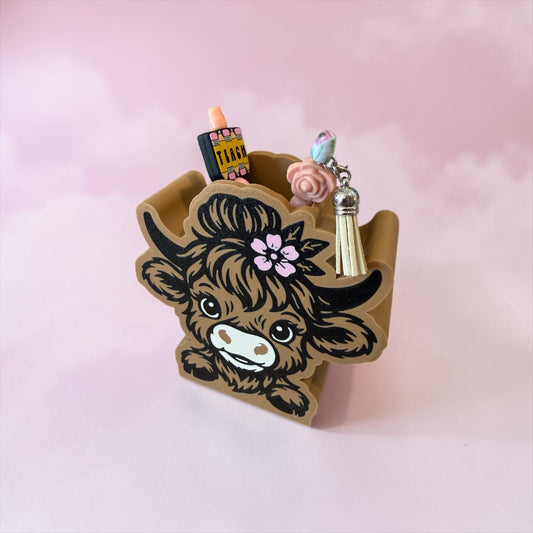 Highland Cow Pen Holder